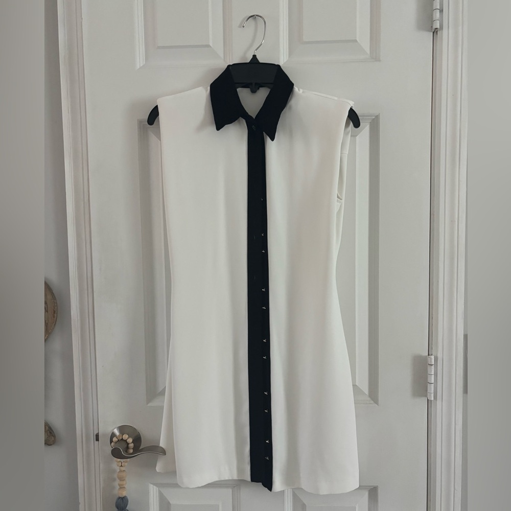Zara Black and White sleeveless dress